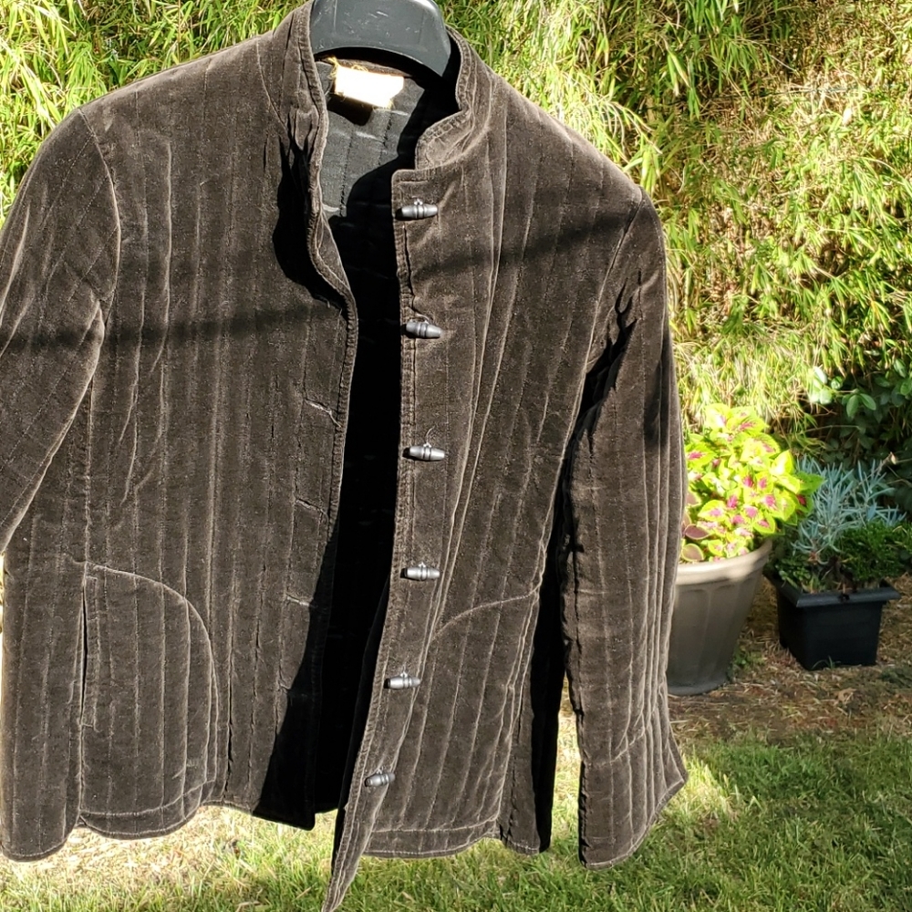 Black velvet jacket